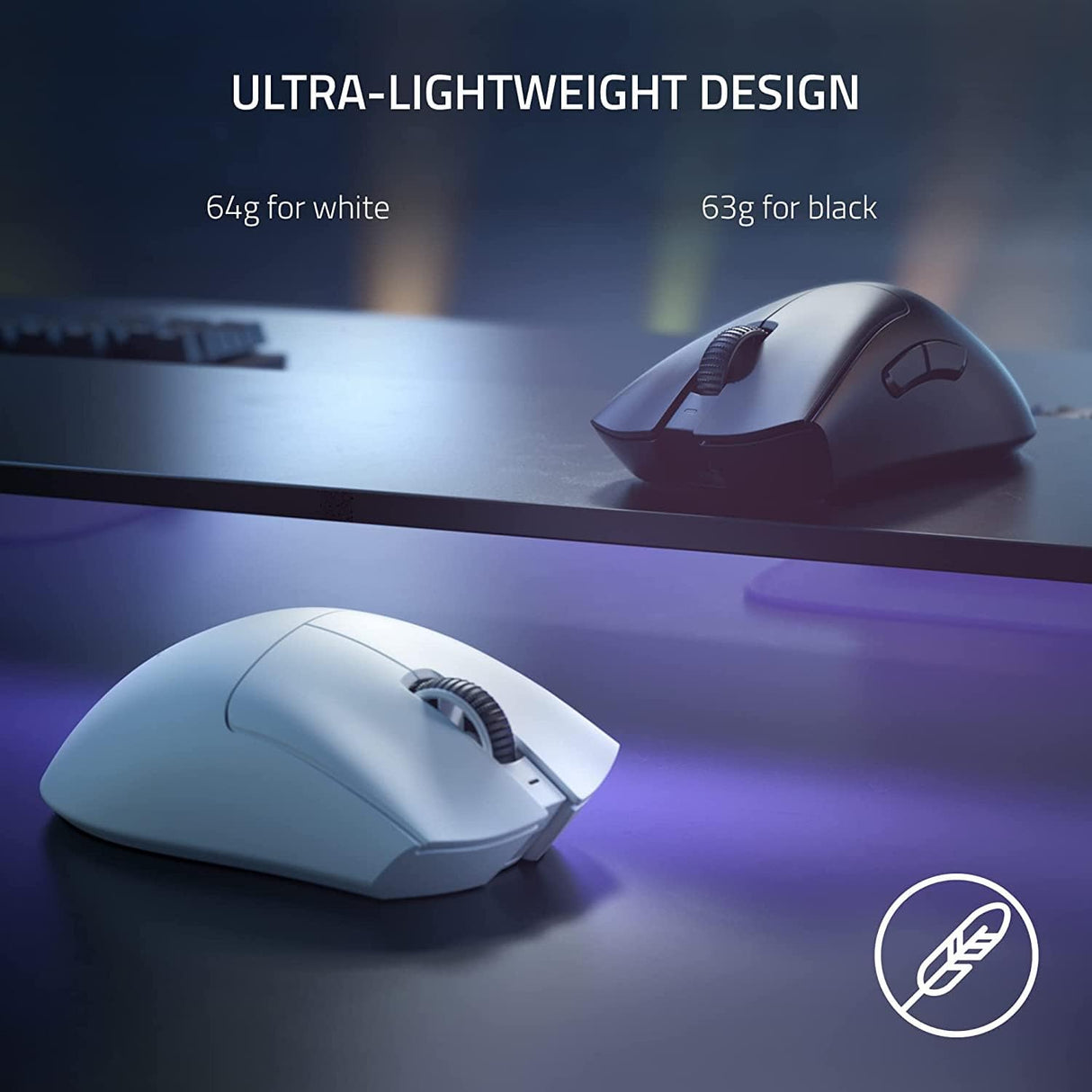 Razer DeathAdder V3 Pro Ultra Lightweight Wireless Ergonomic Esports Mouse - Black RZ01-04630100-R3G1