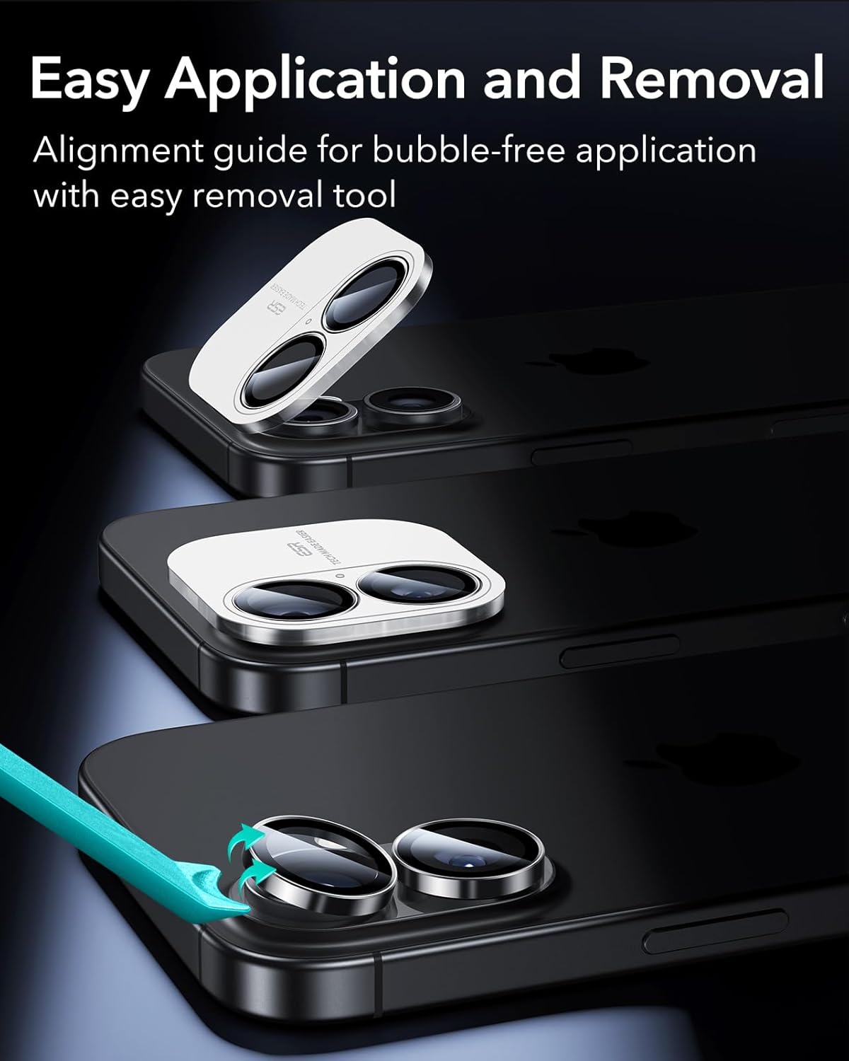 ESR iPhone 17/16/16 Plus Armorite Camera Lens Protector