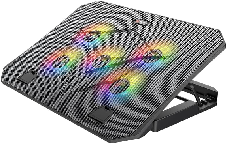 Meetion Laptop Cooler Pad MT-CP3030 Compatible from 9 to 15.6" - Black