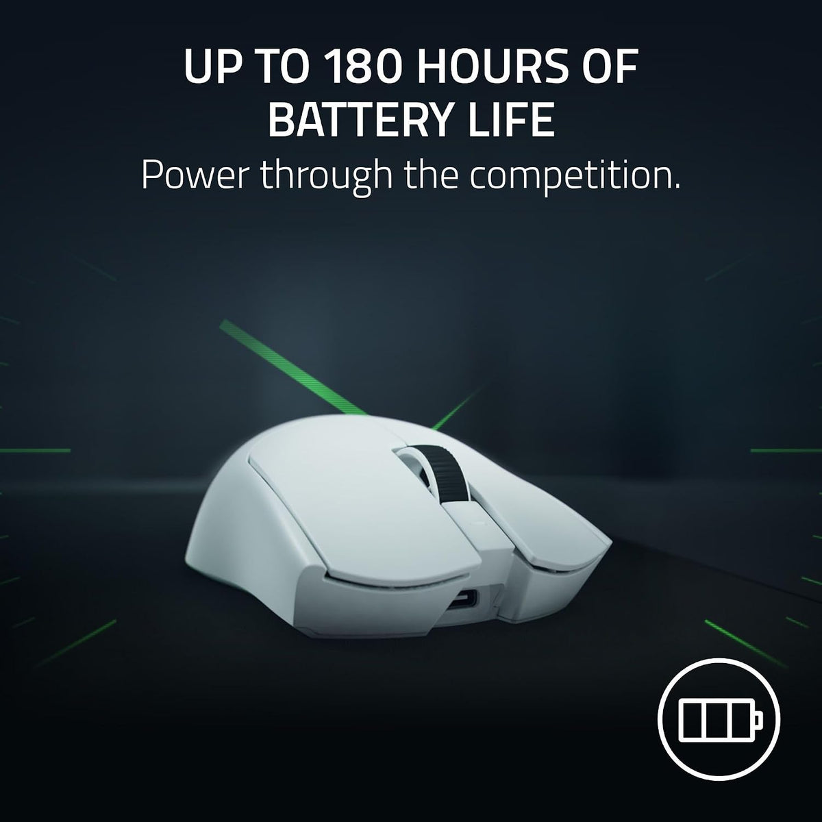 RAZER Viper V4 Pro 50K Optical Sensor Wirless Gaming Mouse - White RZ01-05630200-R3G1