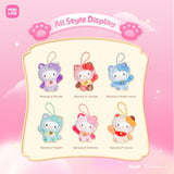 Hello Kitty Style Meow Blessing Series Plush Relaxing Toy Mi - 3.15 inch (Blind Box) selling per piece - 25MR-018