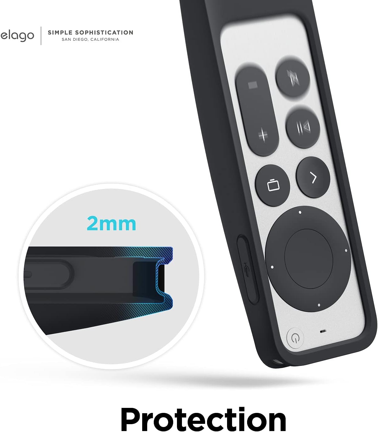 Elago Apple TV Siri Remote R5 (2021-present) Case (AirTag Compatible)