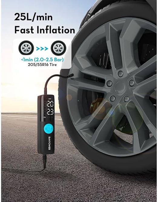 RAVPower RP-PC1084 Smart Car Tire Inflator -  RP-PC1084
