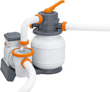 BESTWAY 5.49M X 2.74M X 1.32M RECTANGULAR POOL SET (Contents:Pool, Sand Filter Pump(220-240V), Safety Ladder, Cover, Chemconnect Dispenser)  5619Q (Installation Not Included)