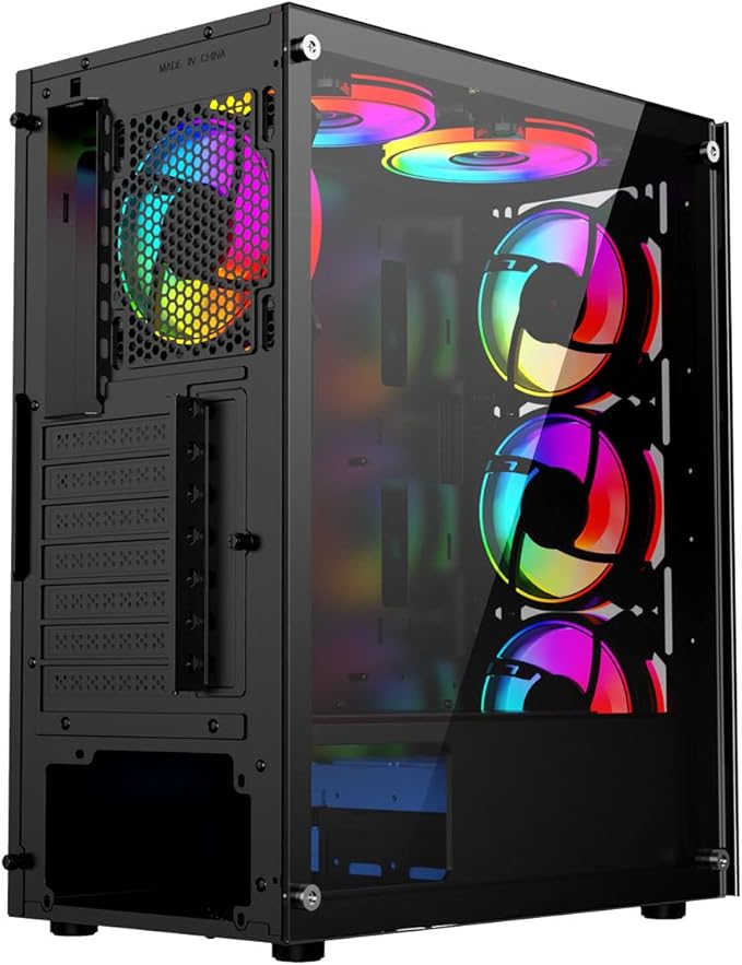 Gaming Bundle PC i5-13400F ,RTX 4060, 16GB RAM With Monitor Sades NC-Pelagia SC-CJ04F24B, 24" FHD 1920x1080, 200Hz, 0.5ms, HDMI 2.1, VA, Curved & Battle Ram Combo (Mouse + Mousepad & Keyboard)