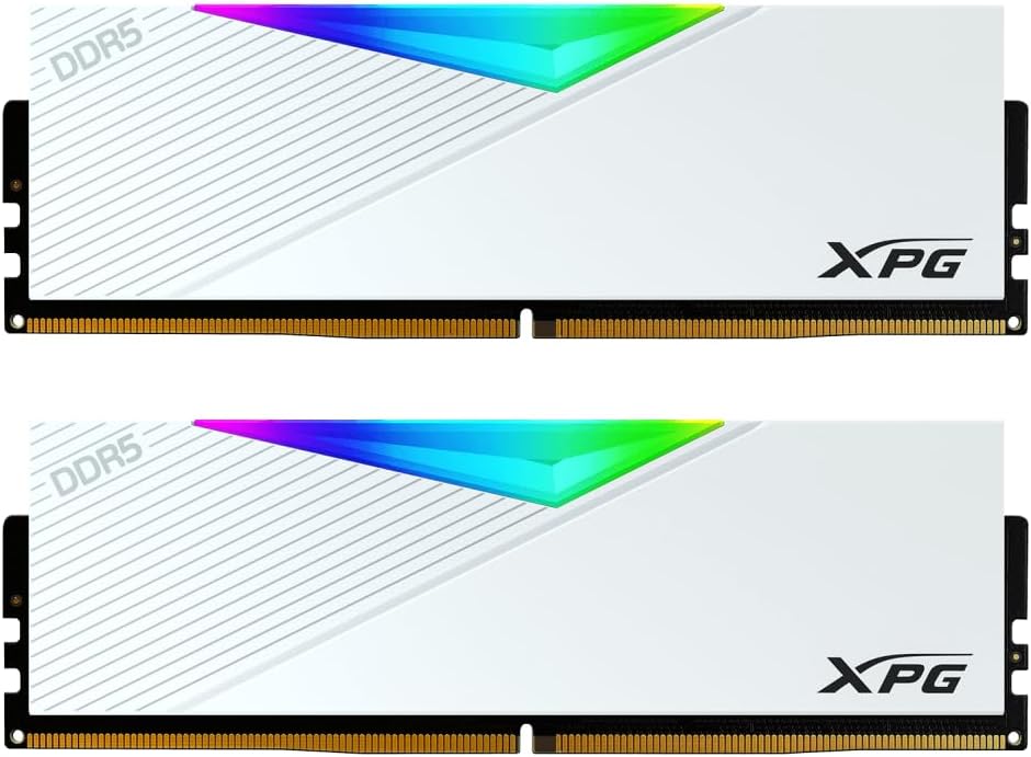 XPG Lancer RGB 32GB (16GBx2) DDR5 5600MT/s PC5-44800 Memory - White