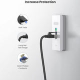 كابل إيثرنت UGREEN Cat8 نحاس خالص مضفّر دائري بقطر 5.5 ملم بطول 1.5 متر – أسود (NW153 – 80430)