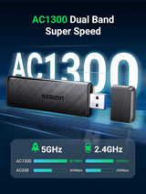 UGREEN AC1300 Wireless Network Adapter - CM492-50340