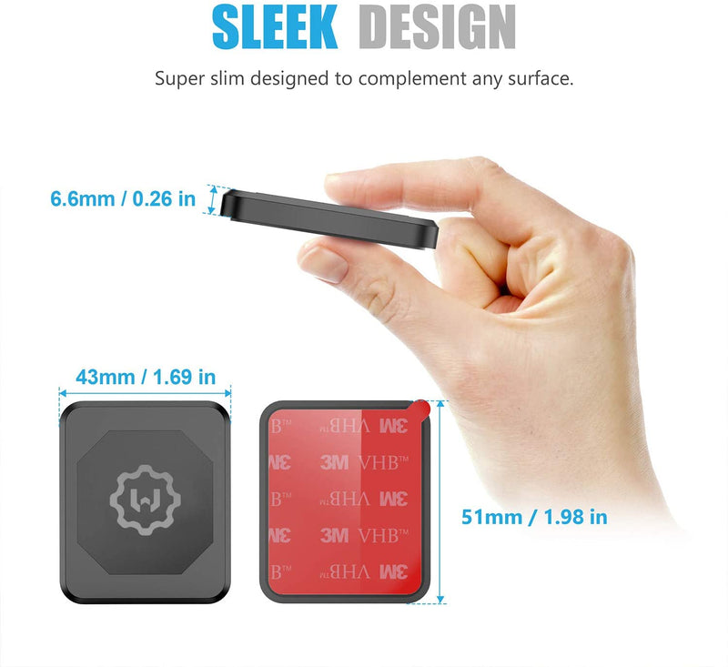 حامل هاتف مغناطيسي مسطح للسيارة ويكسجير، مستطيل، موديل ٢٢٥