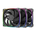 Geometric Future Squama 2503B Triple Pack 120mm, Black