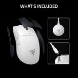 RAZER Viper V4 Pro 50K Optical Sensor Wirless Gaming Mouse - White RZ01-05630200-R3G1