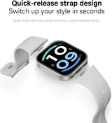 ساعة ريدمي 6 أكتيف فضية غير لامعة