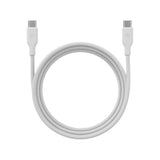 BAZIC GOCHARGE WEAVE C-C CABLE 480MBPS, 60W 1.5M - white