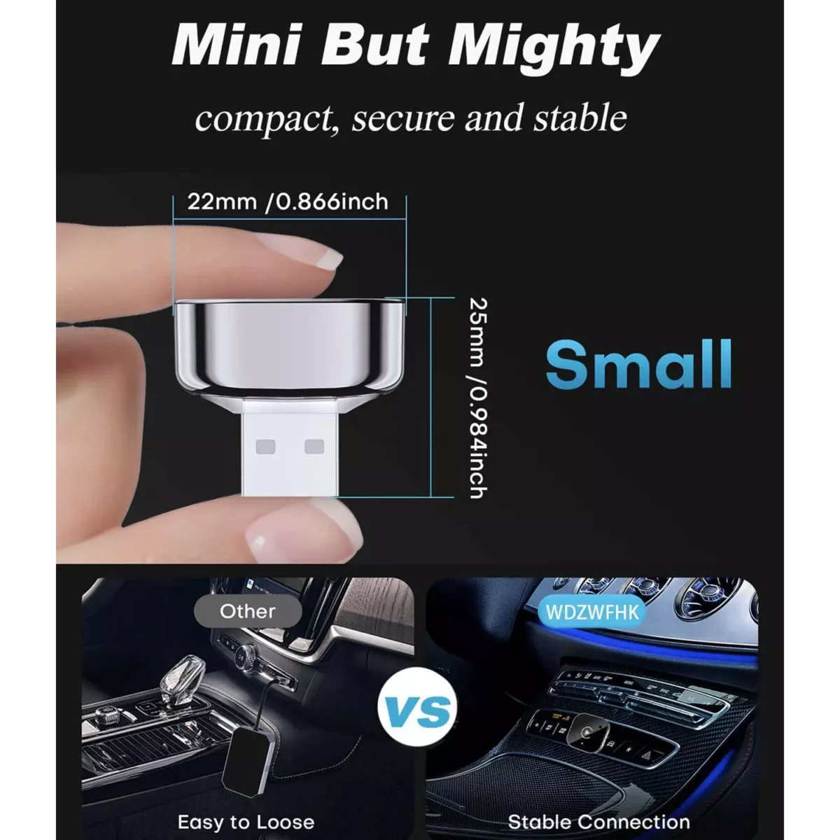CarPlay 2 in 1 Wired To Wireless Android Auto Dongle (USB-C Adapter Included)