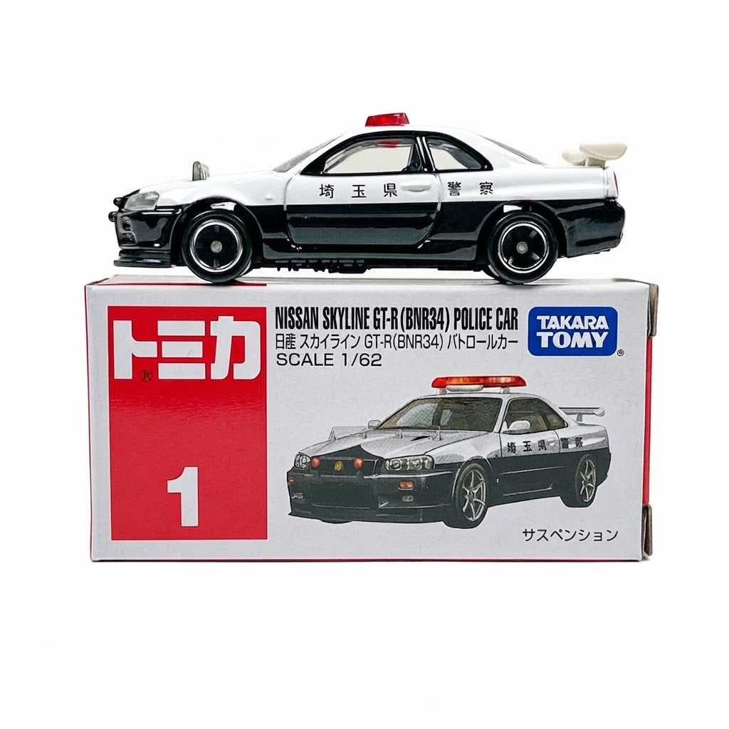 Tomica Nissan GT-R (BNR34) Patrol - TT-174868