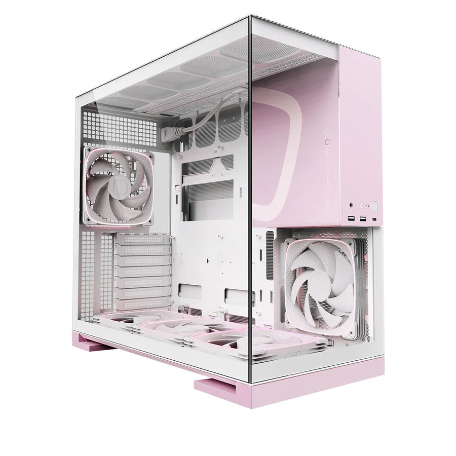 Geometric Future Model 5 Mid Tower Glass Case with 5 Fans