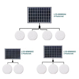 Poly Solar Panel Mode LYD-SEM-SX3 12W mono, 3.7V 5000mAH Lithium battery, lamp size:130*130*55MM*3pcs