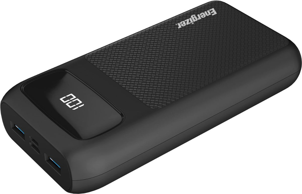 Energizer Ultimate 20000 mAh Power Bank, 22.5W,  Triple Output, with Power Delivery 20W, LCD Indicator, Black