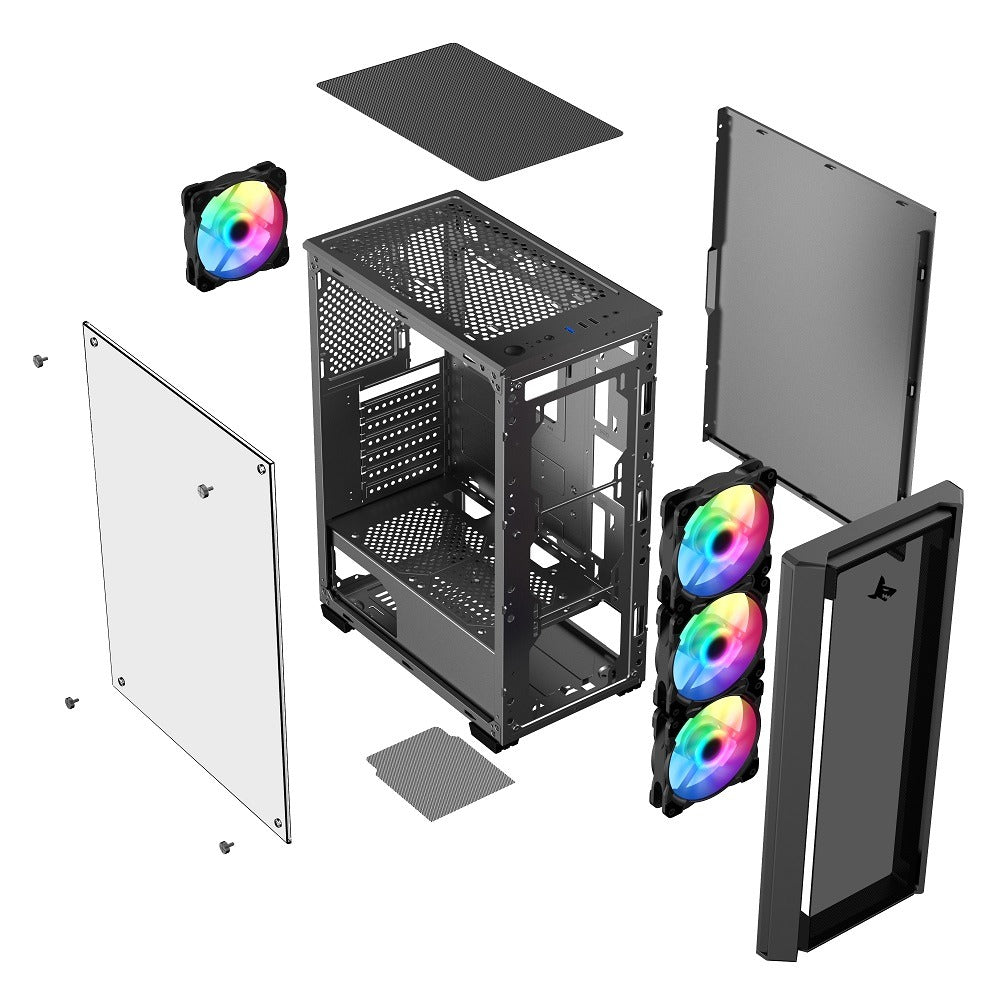 Gaming PC Intel core I5-12400F,RTX3050 6GB,16GB RAM