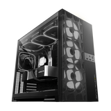 Geometric Future Model 5 Vent Mesh Mid Tower Case with 2503-140mm fan x5 - Black