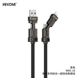 WEKOME WDC-16 Charging Cable 4 in 1 - Black