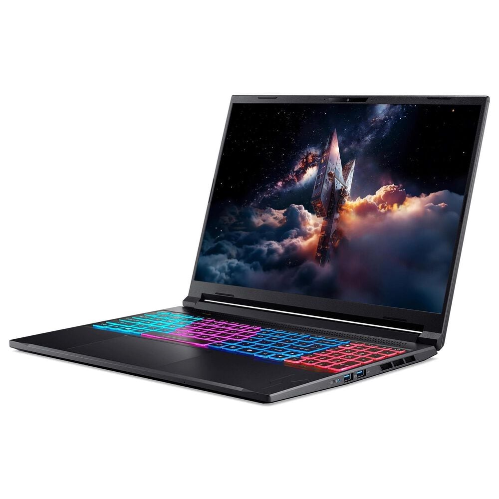 لابتوب ألعاب Acer Nitro V 16S ANV16S-71-97BE، معالج Intel Core 9 270H، بطاقة RTX 5070 بذاكرة 8GB GDDR7، ذاكرة عشوائية 16GB DDR5، قرص صلب SSD بسعة 1TB، شاشة 16 بوصة WUXGA 180Hz، نظام تشغيل Windows 11، باللون الأسود NH.U29EM.003