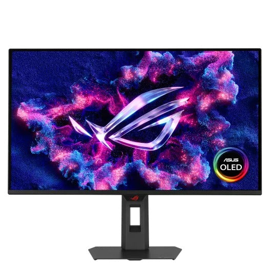 شاشة ألعاب اسوس روج ستريكس موديل XG27AQDMES مقاس 27 بوصة بدقة QHD (2560 × 1440)، ومعدل تحديث 240 هرتز، وزمن استجابة 0.03 مللي ثانية، ومنفذ HDMI 2.1، وتقنية QD OLED المسطحة - أسود