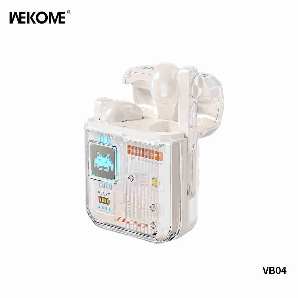 WEKOME VB04 Vintage Video Game Wireless Earphone - Beige White