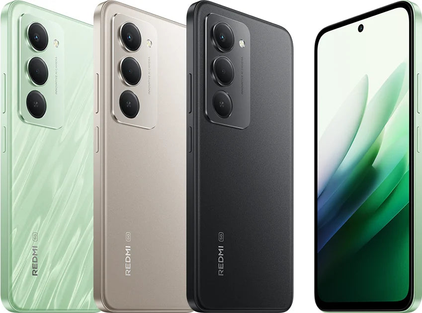 هاتف Redmi 15 5G – معالج Snapdragon 6s من الجيل الثالث (8 جيجابايت + 256 جيجابايت)