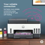 طابعة HP Smart Tank 790 متعددة الوظائف - سرعة طباعة 15 صفحة في الدقيقة / دقة 4800 نقطة في البوصة / مقاس A4 / منافذ USB / LAN / Wi-Fi / فاكس / بلوتوث / طابعة نفث حبر ملونة