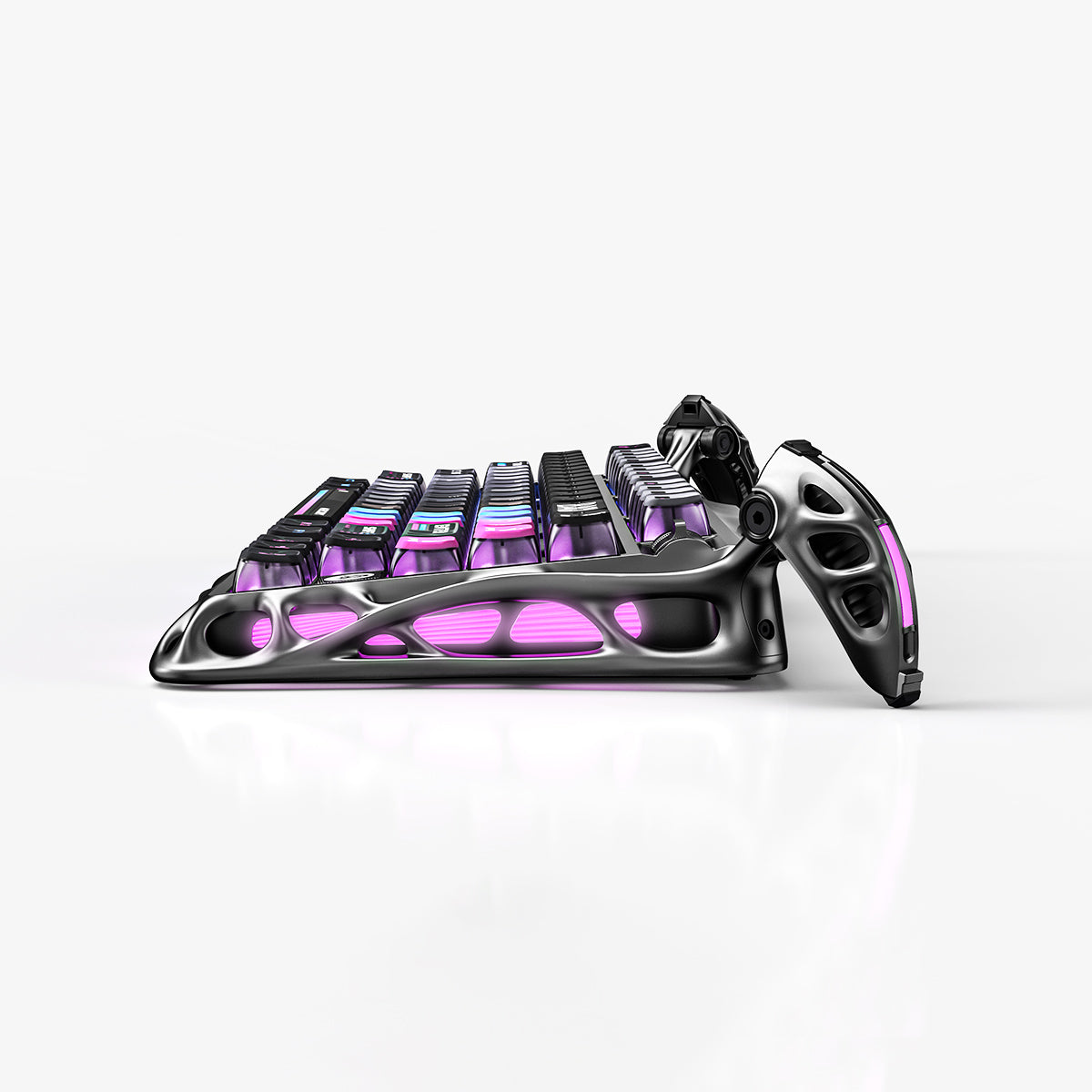 GravaStar Mercury K1 Pro 75% Wireless Mechanical Gaming Keyboard Special Edition - Cyberpunk