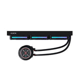 Alseye W360-V-B 360mm AIO Liquid Coolers, 350W TDP low noise ARGB pump with 2.1 inch screen - Black