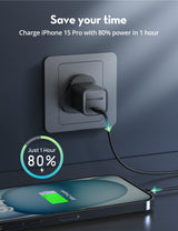 راف باور RP-PC1056 ميني شاحن USB-C GaN بقوة 30 واط أسود — RP-PC1056B