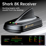 ماوس ألعاب ATTACK SHARK X11 ULTRA بوزن 63g، هيكل من ألياف الكربون، اتصال لاسلكي 8K، حساس PAW3950MAX، حتى 42000 DPI و20000 FPS - رمادي