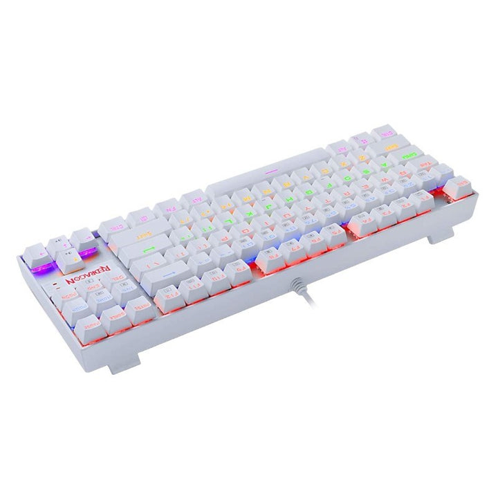 كيبورد الألعاب Redragon KUMARA K552W RGB TKL سلكي ميكانيكي (مفاتيح Blue) – أبيض