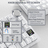 ATTACK SHARK X820 Ultra Tri-Mode 75% Gasket Mechanical Keyboard - White Contours + Shark Switch