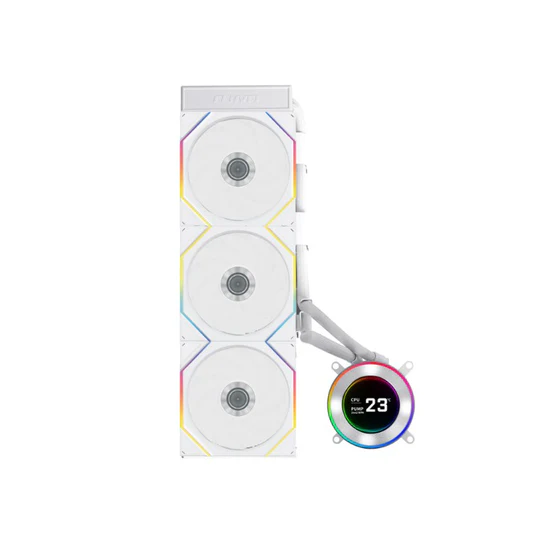 LIAN LI Hydro-Shift II LCD-C 360TL Liquid CPU Cooler with TL Wireless Fans, 2.1" IPS LCD Screen