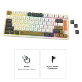 لوحة مفاتيح تويستد مايندز إمبيريوم برو سيريس سلكية غشائية بحجم 75% (تخطيط إنجليزي / عربي)