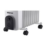 Wansa 2000W 9 Fins Oil Heater CY-C01-9-20 White