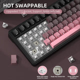 ATTACK SHARK X85 Tri-Mode 75% Gasket mounted Mechanical Keyboard - BlackBerry White Jade switch