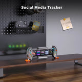 Divoom Times Gate Pixel Art Informative Cyberpunk Digital Clock Display - Silver