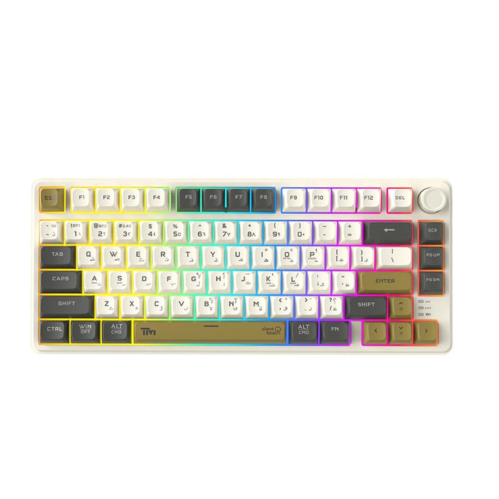 لوحة مفاتيح تويستد مايندز إمبيريوم برو سيريس لاسلكية غشائية بحجم 75% (تخطيط إنجليزي / عربي)