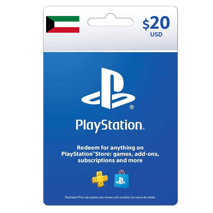 سوني بطاقة هدايا بلايستيشن / PSN بقيمة 20$ – حساب كويتي (تسليم فوري عبر SMS)