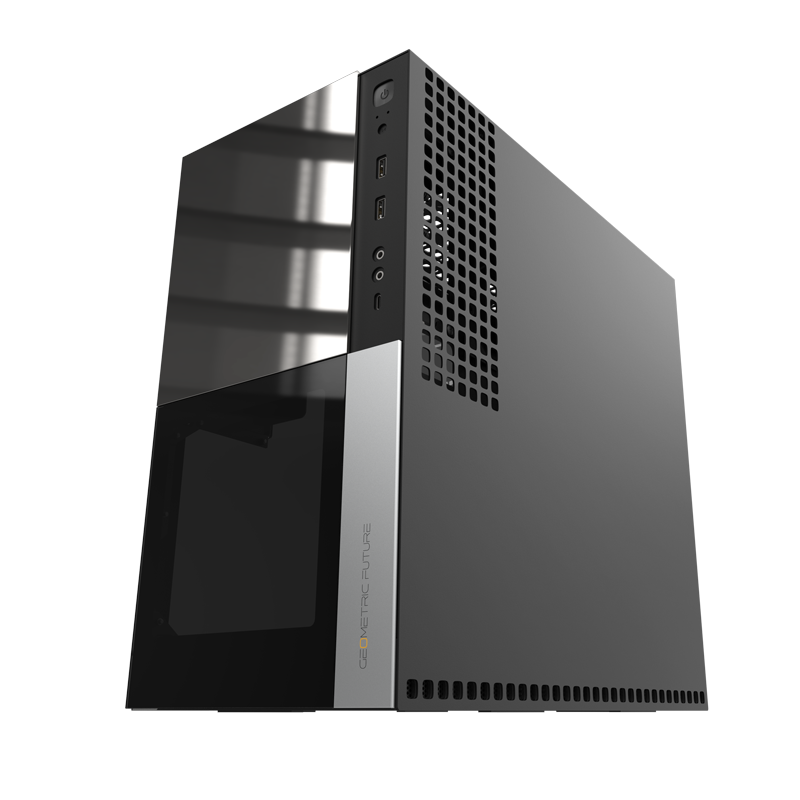 Geometric Future Model 4 Caliburn Compact 35L with enhanced flexibility ATX PC Case - Black