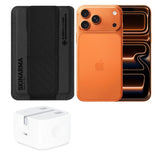 Bundle Apple iPhone 17 Pro(512GB)12GB RAM 6.9"-Cosmic Orange+APPLE 20W USB C Power ADAPTER+SKINARMA MAG-CHARGE CARD HOLDER WITH GRIP STAND ~ KADO-BLACK