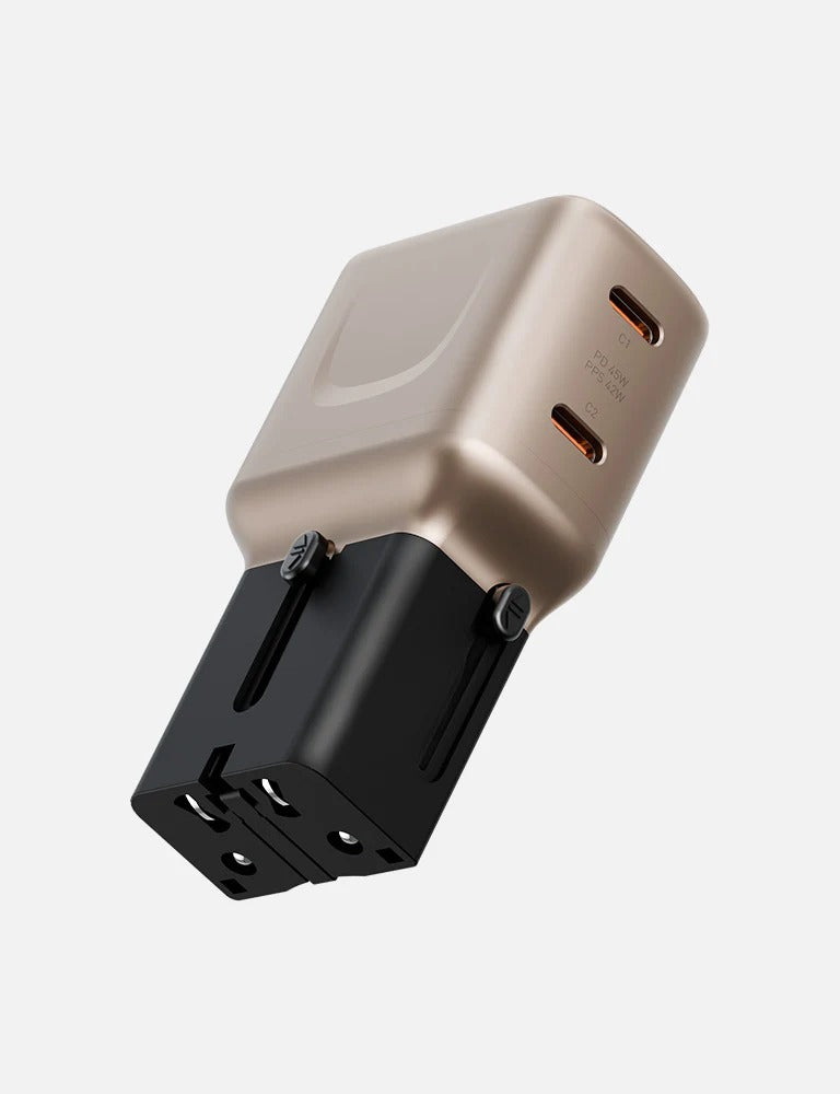 ENERGEA TRAVELGO ADAPTER 45, 2C 45W - GOLD