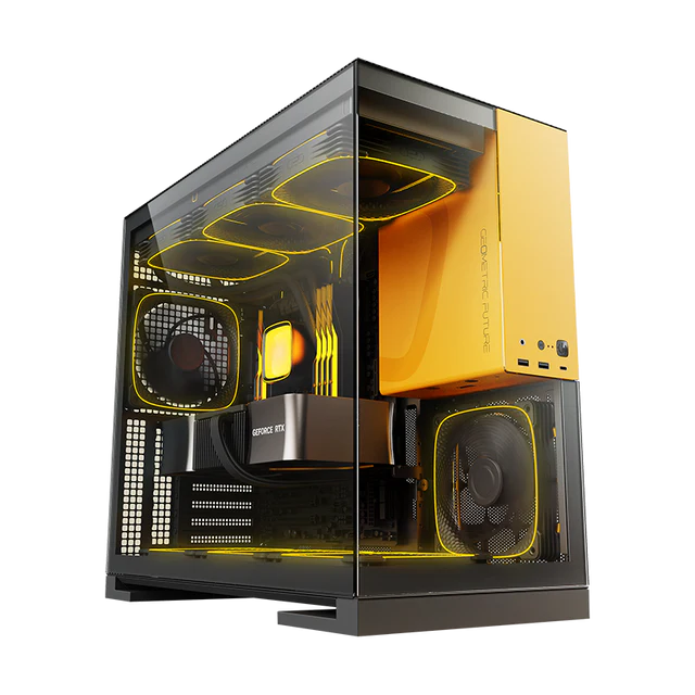 Geometric Future Model 5 Mid Tower Glass Case with 5 Fans