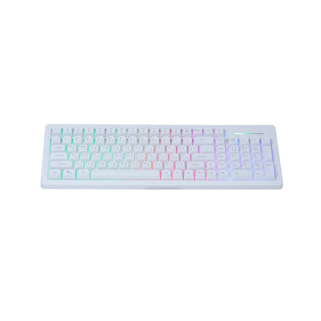 GAMEON GO-CYPHERW-XL-W All-In-One Gaming Bundle (Keyboard, Headset, Mouse & Mousepad) - White