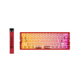 Sades Void Fission 60 Ultra Compact 60% Hall Effect Magnetic Switch Wired Keyboard - Red