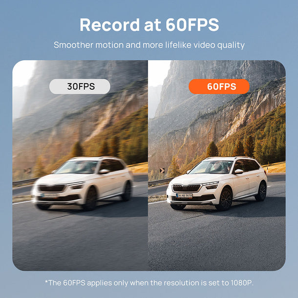 كاميرا 70mai Dash Cam 4K A810 مع Sony STARVIS 2 IMX678، تدعم HDR المزدوج - كاميرا أمامية + خلفية طراز A810-2